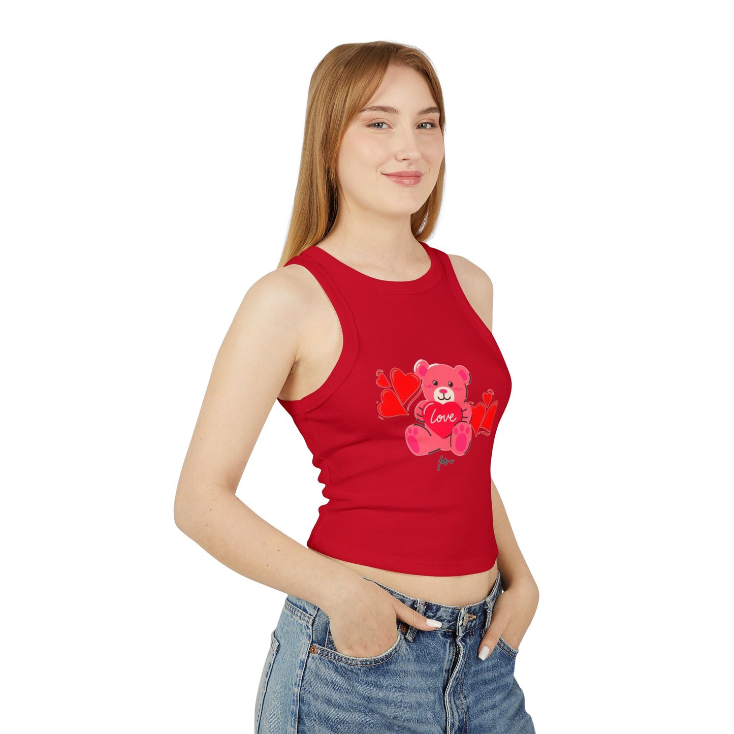 Women's Micro Rib Racer Tank Top