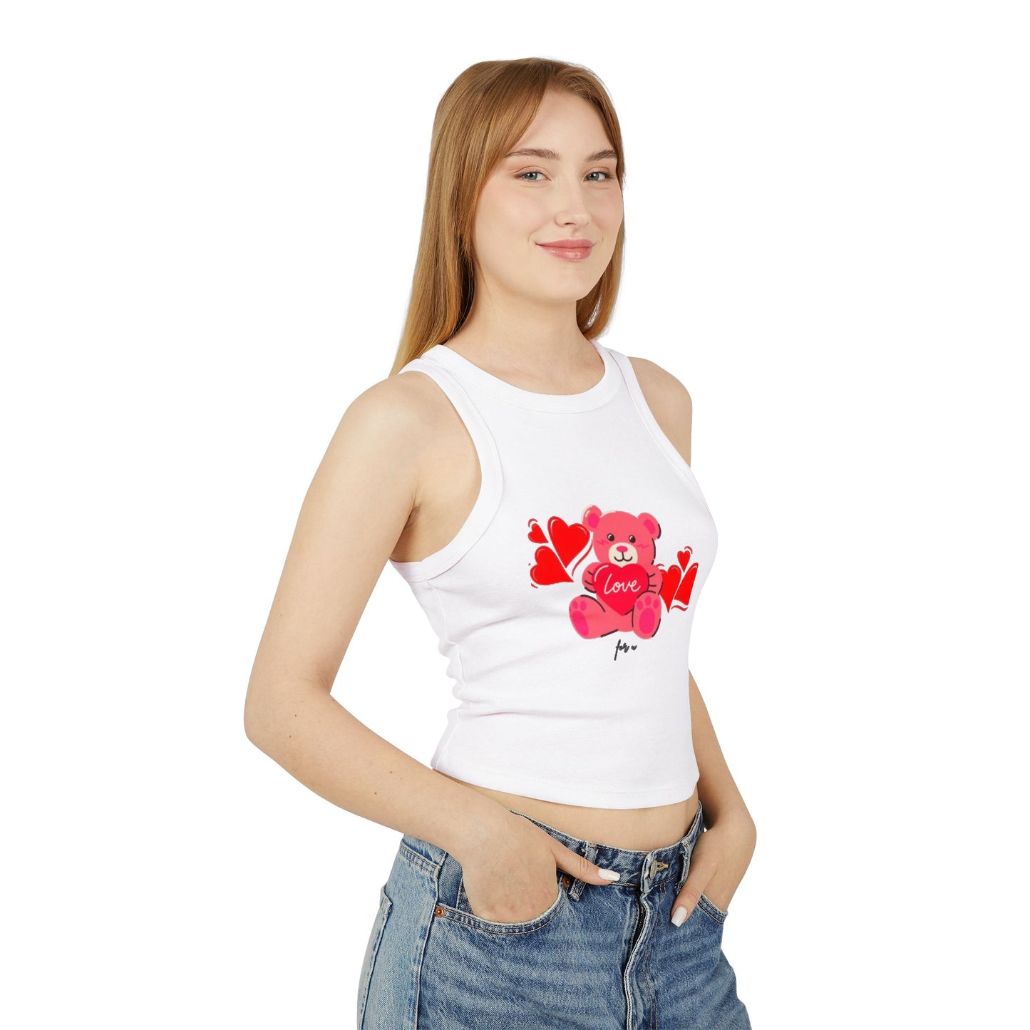 Women's Micro Rib Racer Tank Top