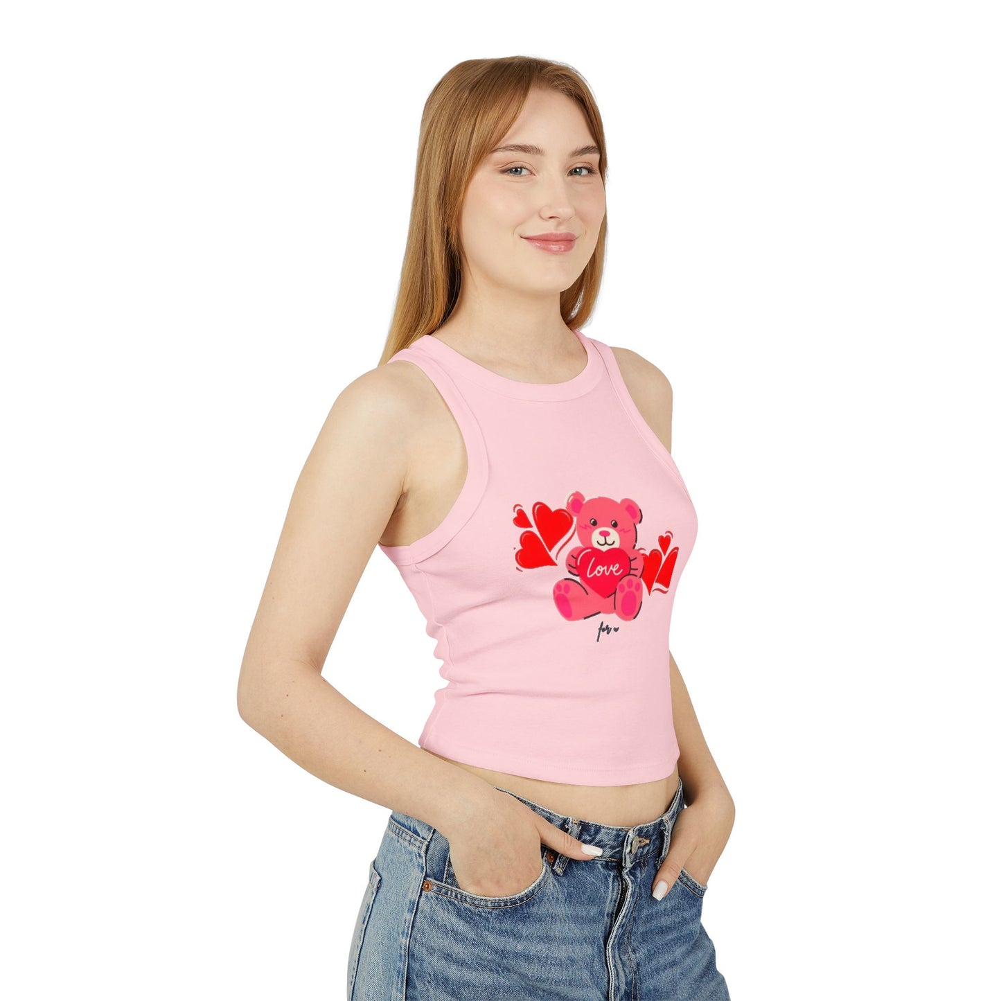 Women's Micro Rib Racer Tank Top